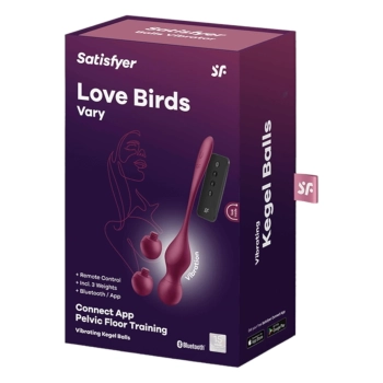 Wibrujące kulki Satisfyer Love Birds Vary z aplikacją i pilotem