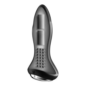 Wibrujący rotacyjny korek analny Satisfyer Plug 1 Connect App czarny