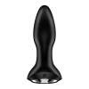 Silikonowy korek analny wibrujący rotacyjny Satisfyer 2 Connect App czarny