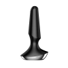 Wibrujący korek analny silikonowy Satisfyer Plugilicious 2 czarny