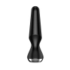 Wibrujący korek analny silikonowy Satisfyer Plugilicious 2 czarny