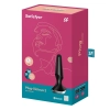 Wibrujący korek analny silikonowy Satisfyer Plugilicious 2 czarny