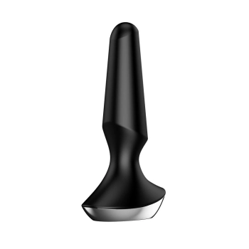 Wibrujący korek analny silikonowy Satisfyer Plugilicious 2 czarny