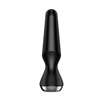 Wibrujący korek analny silikonowy Satisfyer Plugilicious 2 czarny
