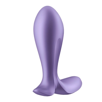 Korek analny wibrujący Satisfyer Intensity Plug fioletowy Bluetooth