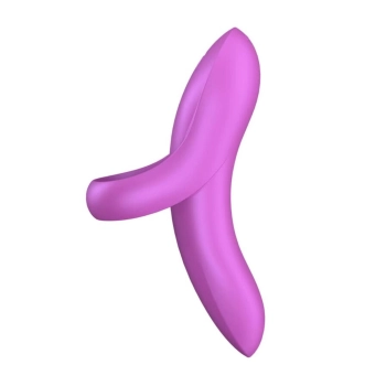 Wibrator na palec silikonowy Satisfyer Bold Lover ciemnróżowy