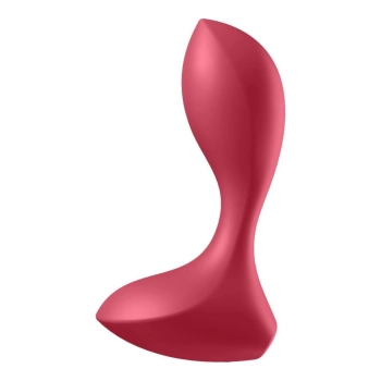 Wibrator analny Satisfyer Backdoor Lover czerwony silikonowy USB 11 cm