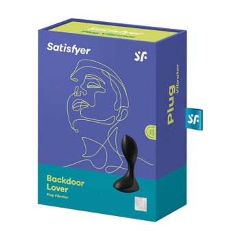 Wibrator analny silikonowy Satisfyer Backdoor Lover czarny 11 cm USB