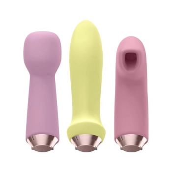 Zestaw Satisfyer Marvelous Four 4 głowice silikonowe USB