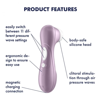 Stymulator fal powietrza Satisfyer Pro 2 fioletowy USB
