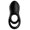Pierścień wibrujący podwójny Satisfyer Legendary Duo czarny silikonowy