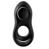 Pierścień wibrujący podwójny Satisfyer Legendary Duo czarny silikonowy