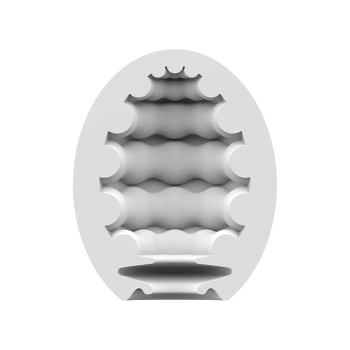 Jajko masturbator hydroaktywne Satisfyer Eggcited Riffle jasnozielone 7 cm