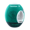 Masturbator jajko Satisfyer EGGCITED hydroaktywny ciemnozielony biały
