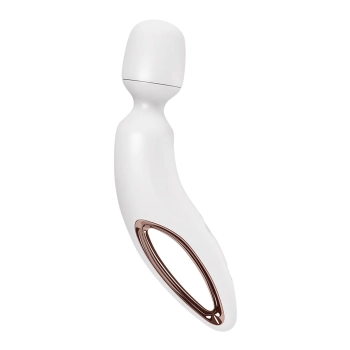 Masażer wibracyjny Satisfyer Wanderland biało różowozłoty XXL 30 cm USB