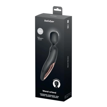 Masażer wibracyjny Satisfyer Wanderland XXL czarny różowe złoto 30 cm USB