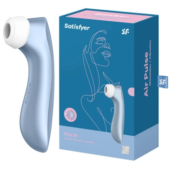 Bezdotykowy stymulator łechtaczki Satisfyer Pro 2+ niebieski USB