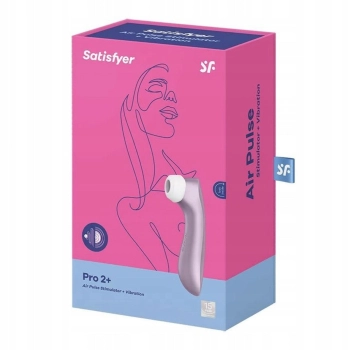 Bezdotykowy masażer łechtaczki Satisfyer Pro 2+ fioletowy USB 16 cm
