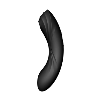 Wibrator Satisfyer Curvy Trinity 4 czarny silikonowy 17cm wodoodporny