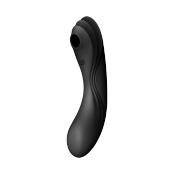 Wibrator Satisfyer Curvy Trinity 4 czarny silikonowy 17cm wodoodporny
