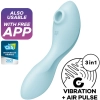 Stymulator łechtaczki Satisfyer Curvy Trinity 5 niebieski silikonowy