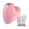 Stymulator łechtaczki Satisfyer Cutie Heart jasnoczerwony silikonowy USB