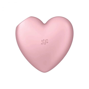 Stymulator łechtaczki Satisfyer Cutie Heart jasnoczerwony silikonowy USB