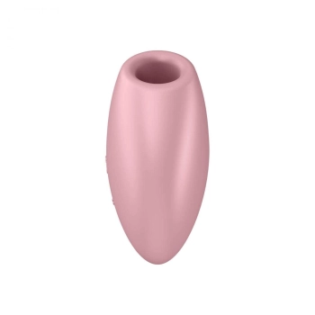 Stymulator łechtaczki Satisfyer Cutie Heart jasnoczerwony silikonowy USB