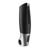 Masturbator wibracyjny Satisfyer Power silikonowy czarny srebrny USB