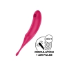 Stymulator łechtaczki Satisfyer Twirling Pro czerwony USB