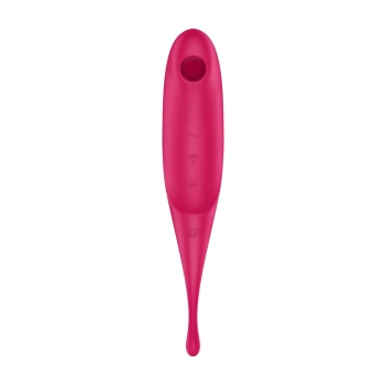 Stymulator łechtaczki Satisfyer Twirling Pro czerwony USB