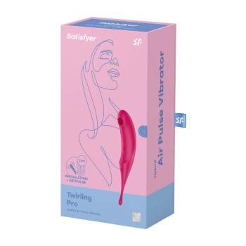 Stymulator łechtaczki Satisfyer Twirling Pro czerwony USB