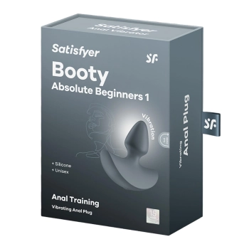 Wibrujący korek analny Satisfyer Booty Beginners ciemnieniebieski 8 cm USB
