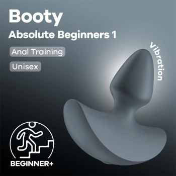 Wibrujący korek analny Satisfyer Booty Beginners ciemnieniebieski 8 cm USB