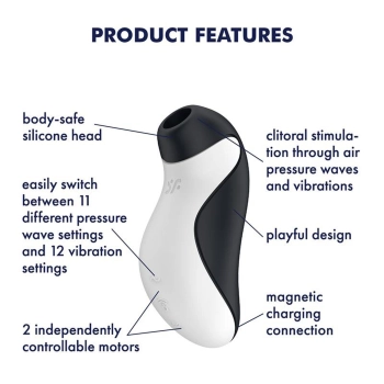 Satisfyer Orca stymulator łechtaczki z pulsacją powietrza i wibracjami