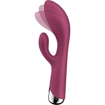 Wibrator króliczek z rotacją Satisfyer Spinning Rabbit 1 czerwony USB