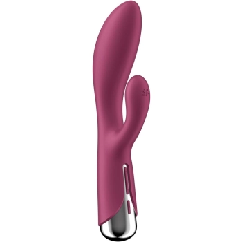 Wibrator króliczek z rotacją Satisfyer Spinning Rabbit 1 czerwony USB