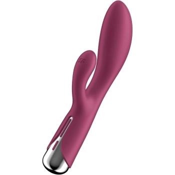 Wibrator króliczek z rotacją Satisfyer Spinning Rabbit 1 czerwony USB