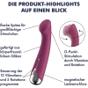 Wibrator punktu G obrotowy Satisfyer Spinning 1 czerwony