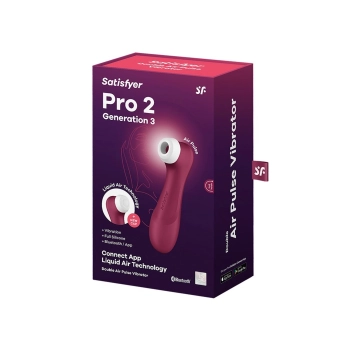 Pro 2 Generation 3with Liquid Air Technology, Vibration and Bluetooth/App wine red