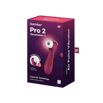 Stymulator łechtaczki Satisfyer Pro 2 Liquid Air bordowy USB