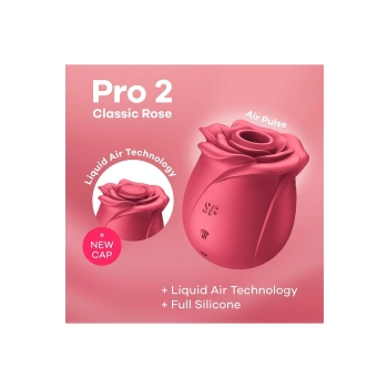 Stymulator łechtaczki Satisfyer Pro 2 Classic Rose silikonowy 7 cm