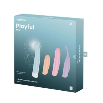 Zestaw wibratorów Satisfyer Playful Four silikonowy USB wodoodporny
