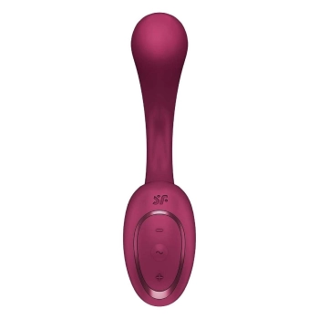 Wibrator punktu G i łechtaczki Satisfyer G For Goddess 2 bordowy