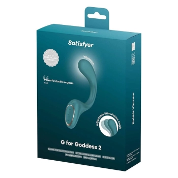 Wibrator punktu G Satisfyer G For Goddess 2 silikonowy butelkowa zieleń USB