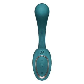 Wibrator punktu G Satisfyer G For Goddess 2 silikonowy butelkowa zieleń USB
