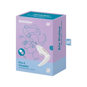 Wibrator Satisfyer Pro 4 Couples fale powietrza USB silikonowy