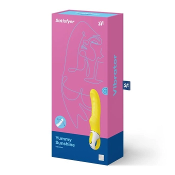 Wibrator punktu G Satisfyer Yummy Sunshine żółty silikonowy USB 23 cm
