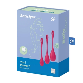 Zestaw kulek silikonowych Satisfyer Yoni Power 1 czerwony