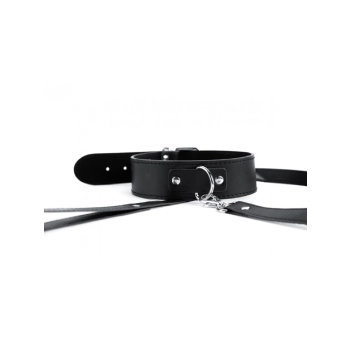 Black Collar And Leash